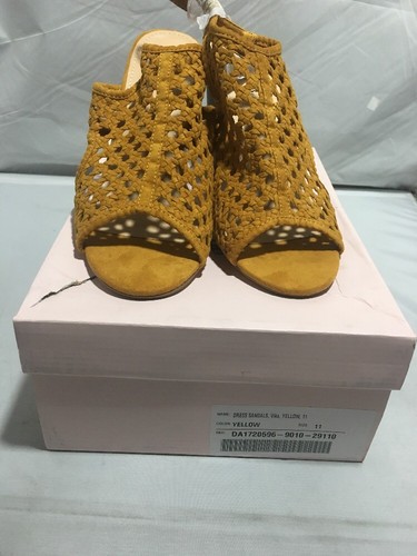 justfab yellow heels