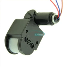 White/Black/Grey DC12V/AC110V-220V 12M 180° PIR Motion Sensor Detector Switch.