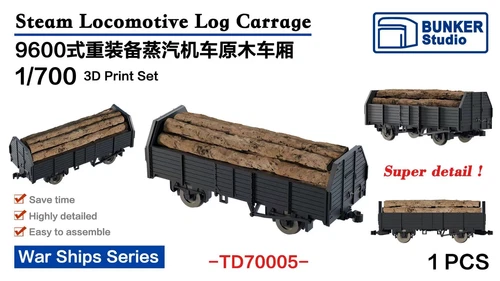 Lot d'impression 3D BUNKER Studio TD70005 1/700Staam Locomotive Carrage - Photo 2/2