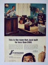1974 JS Permaneer Ready To Assemble Furniture Magazine Print Advertisement Page