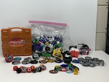 Huge Lot of Mixed Beyblades Launchers Case and Accessories