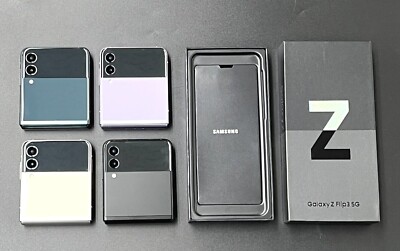 FULLY UNLOCKED  Samsung Galaxy Z Flip3 5G SM-F711U 128GB  w/ Retail Box A GRADE