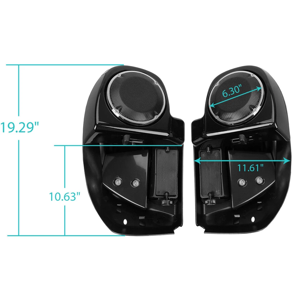 Caja de altavoces de carenado inferior de 6,5" para Harley Davidson Touring Street Glide 14+ Foto 2 de 4