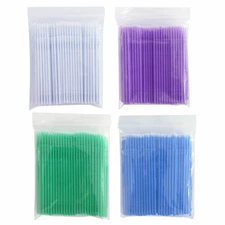 100x Dental Bendable Disposable Micro Brush Applicators S/M/L/Cylinder 