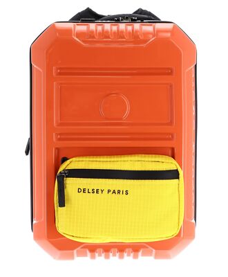 DELSEY PARIS Rempart Expandable Hybrid Backpack Rucksack Gürteltasche Orange