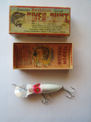 Vintage HEDDON River Runt Spook Sinker 9110-XRW Red White Shore