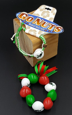 Senor Frogs Rare Bracelets Kukui 9-Nut Bracelet+1-Nut Macrame Bracelet Go Nuts