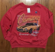 GENERAL MOTORS CAMARO Z28 RED SWEATSHIRT SIZE LARGE NEW WITH TAGS