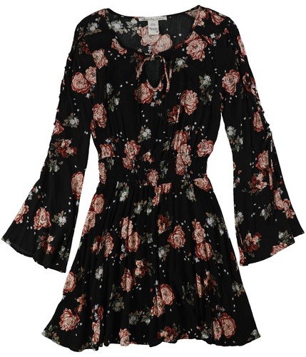 american rag black floral dress Black Floral Midi Dress - All Dresses main image 0