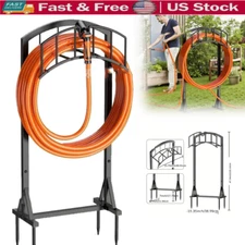 Metal Garden Hose Holder - Heavy Duty Hose Hanger Wall Mounted Water Hose Holder