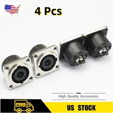 4 Pcs Speakon Loudspeaker/Amplifier 8 Pole Panel Connector For Neutrik NL8MPR