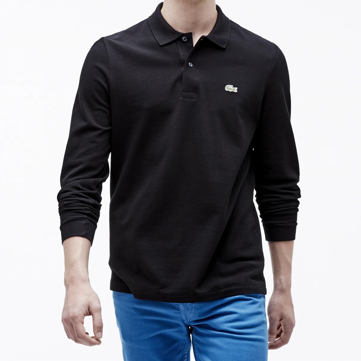 Men&#039;s Classic Long Sleeve Polo Shirt L1312-51 eBay