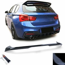SPOILER ALETTONE POSTERIORE BAGAGLIAIO PER BMW F20 F21 15-19 SERIE 1 NERO LUCIDO