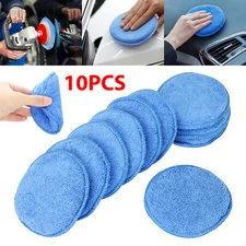 10pcs 5" Foam Sponge Applicator Pad Car Buffing Polish Wax Vehicle Glass Cleaner