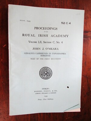 Proceedings of the Royal Irish Academy -  2 issues - 1949 - Archaeology Section