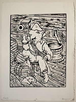 El Raton - Original Fine Art - Character Art- Linocut Print Series of 9 ...