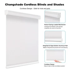 CUSTOM CUT BLINDS StyleWell Cordless Blackout Roller Shades - 3 Colors