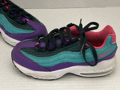 Nike Air Max '95 Now, Green/Hyper Pink Size 13c 13 Girls BQ7219