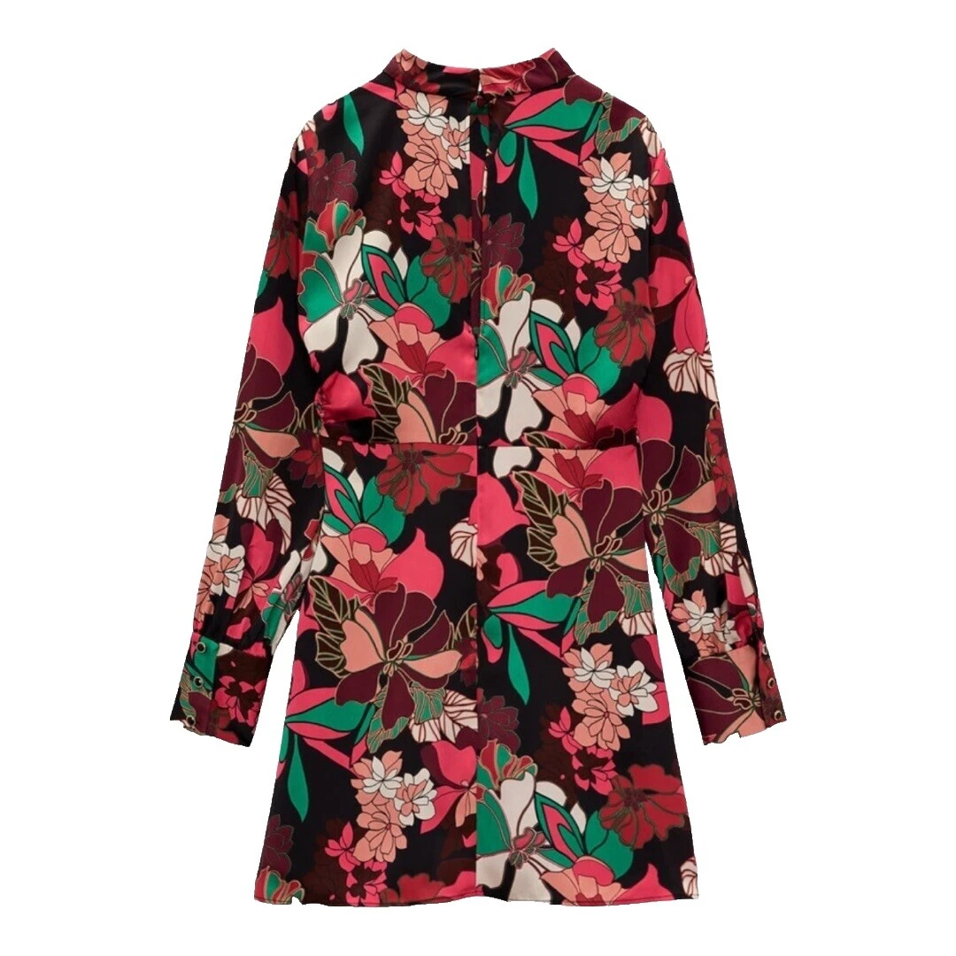 Zara Knee Length Floral Dresses for Women