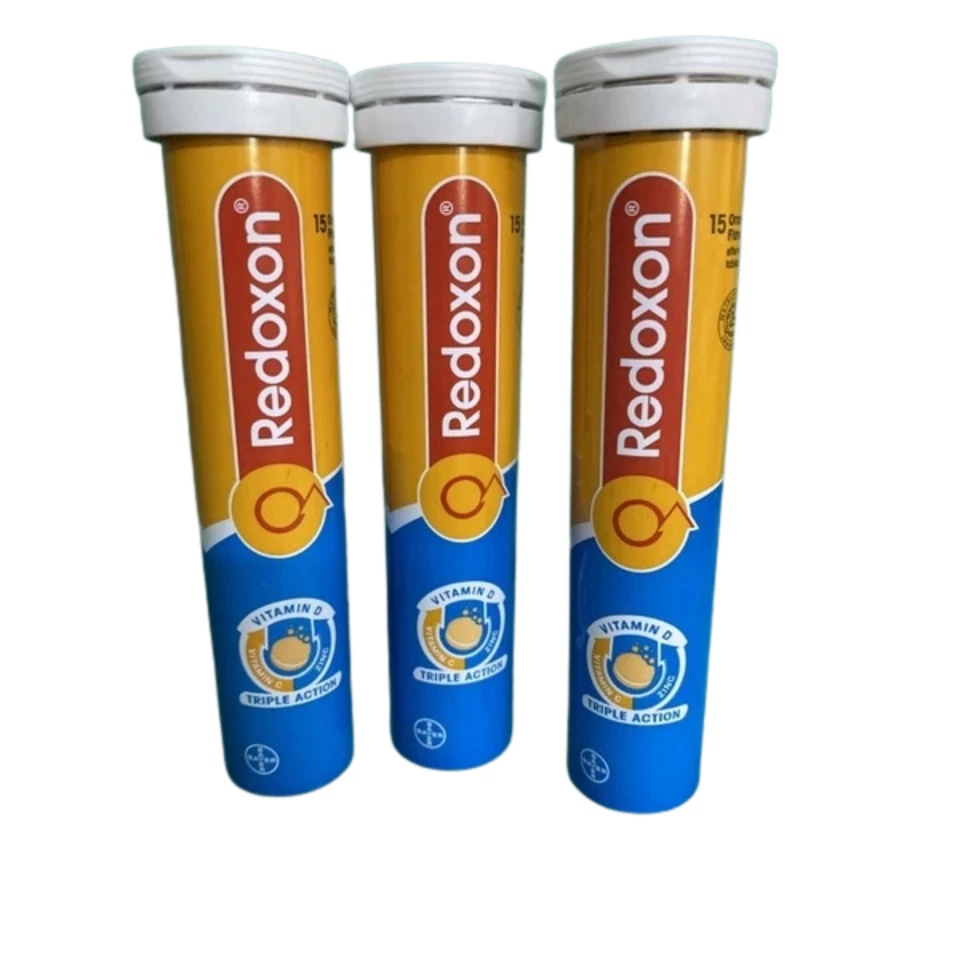 2x15`s REDOXON Triple Acción Vit C 1000mg & Vit. Tableta efervescente D & Zinc Foto 4 de 4