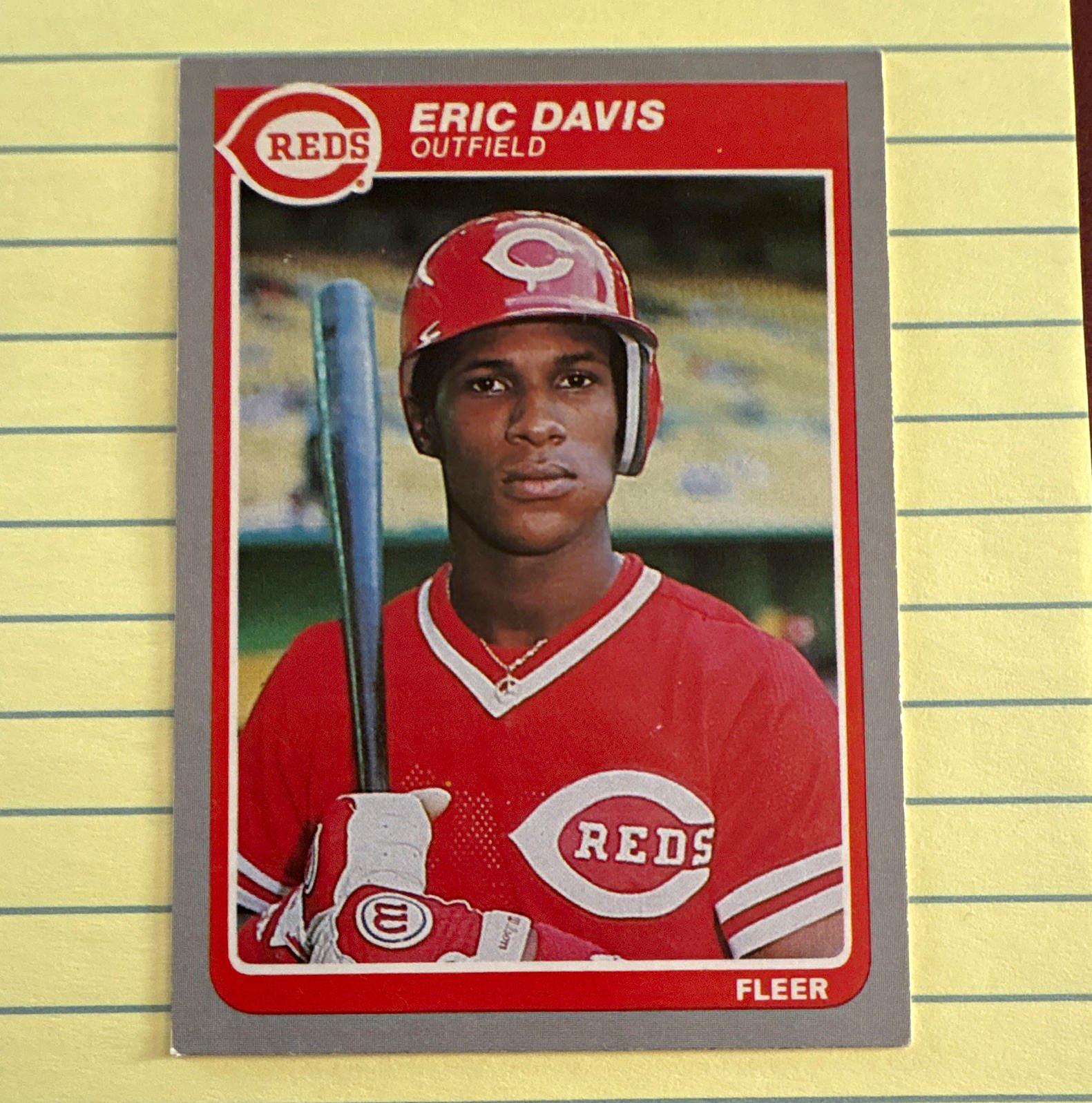 Fleer 1985 Eric Davis #533 (ROOKIE) Cincinnati Reds MLB Baseball