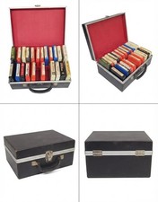 Vintage 8-Track Cartridge Lot & Black Carryin...