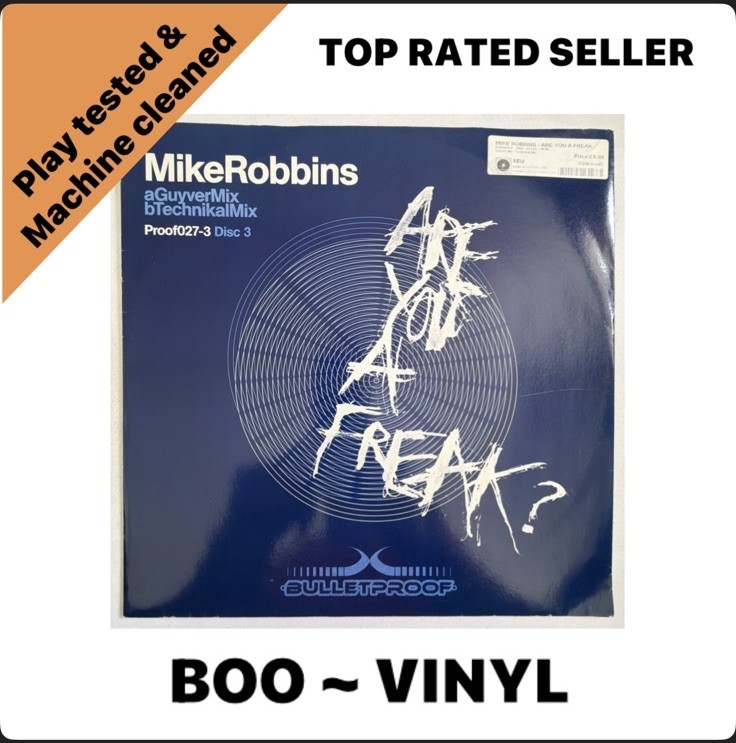 Mike Robbins - Are You A Freak?  12"" Trance Vinyl Record VG+ / VG+