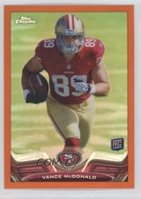 2013 Topps Chrome Retail Orange Refractor Vance McDonald #188 qq3