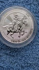1 Troy Oz Cowboy Rifleman Round .9999 Fine Silver