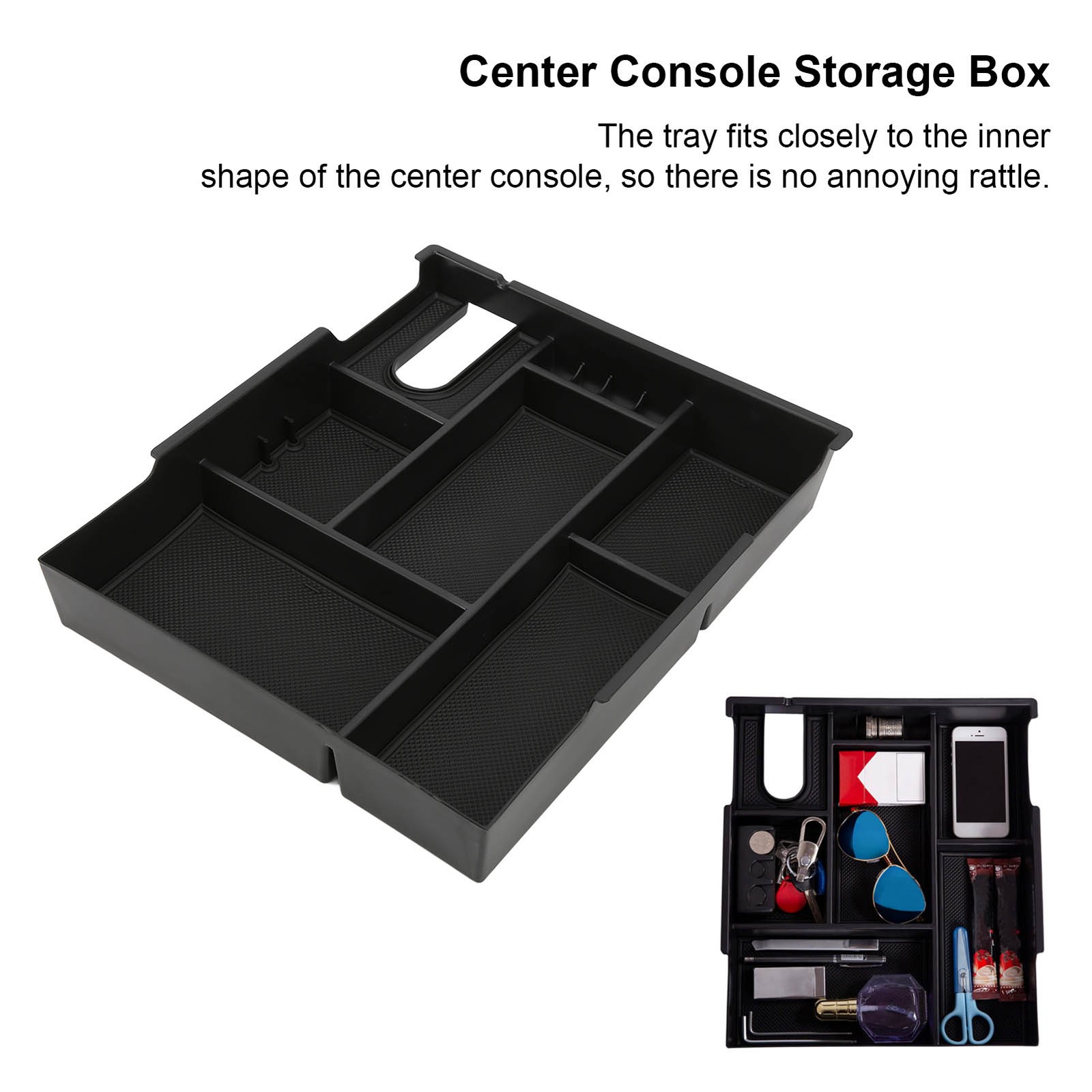 Center Console Storage Box Armrest Organizer Tray Replacement For 2014‑20