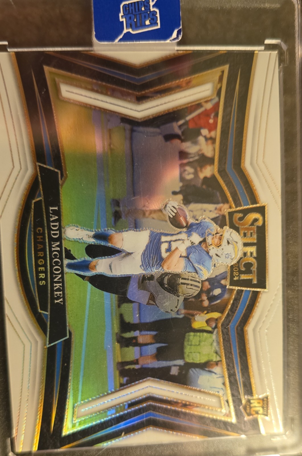 2024 Panini Select - Field Level Ladd McConkey #478 White Prizm /35 (RC)