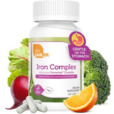 Zahler Iron Complex - Gentle Formula for Deficiency Support 100, Zh178