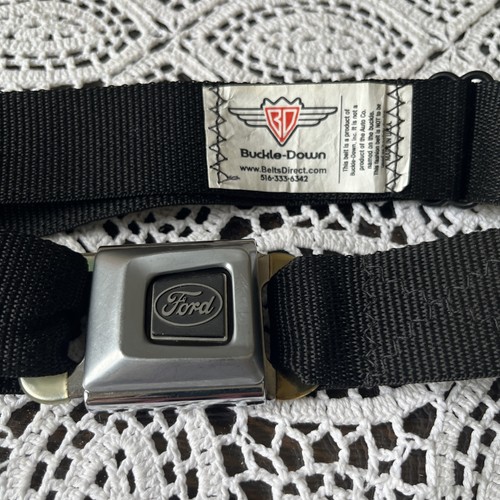 Classic FORD Buckle-Down Seatbelt Belt Buckle BLACK Official Licensed Product