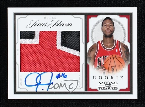 2009 Playoff National Treasures /99 James Johnson #215 RPA Rookie Patch Auto RC