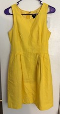 J. Crew Ladies Summer Dress Sleeveless Yellow Size 2