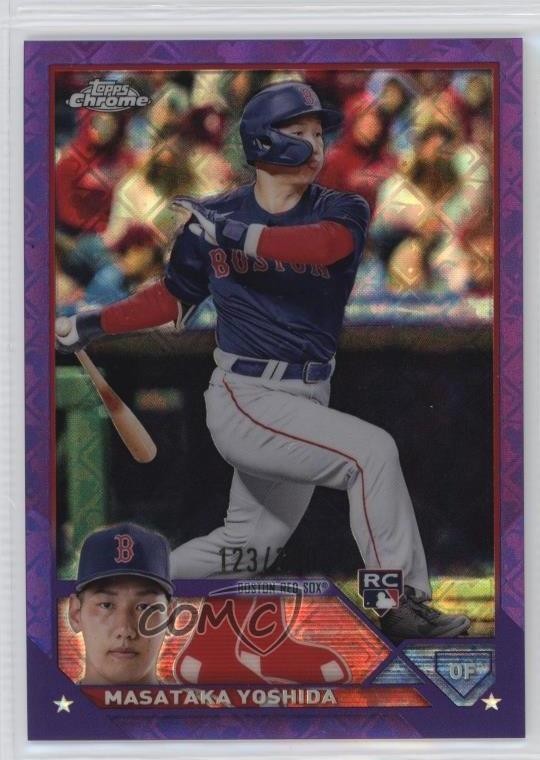 2023 Topps Chrome Logofractor Edition Purple Refractor /250 Masataka Yoshida v9t