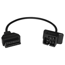 OBD1 to OBD2 Adapter for Chrysler 6pin to 16pin Diagnostic Scanner Black