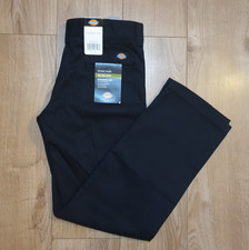 Dickies 873 Slim Straight Workwear Work Pants Chino Trousers 32 X 32 Black New