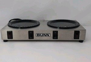 BUNN WX-2 Commercial Stainless Steel Dual Coffee Pot Warmer - Tested Works