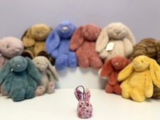 Jellycat Vintage Extremely Rare Light Pink Blossom Cordy Jellybean Bunny, VGC