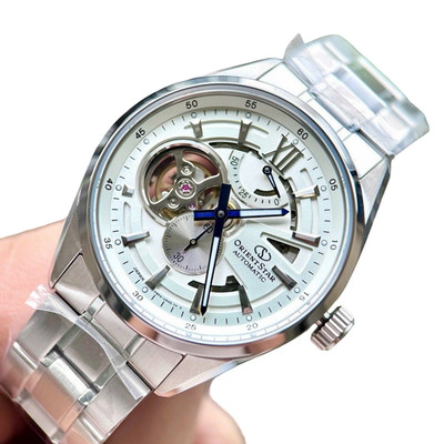 Orient Star Automatic White Dial Men's Watch Sapphire Power Reserve RK-AV0137S