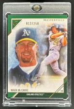2017 Topps Gallery Mark McGwire Masterpiece Green #/250 Athletics