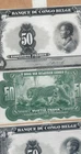 Belgian Congo 50 Francs 1952 averse and reverse signature variety proofs for P16