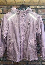L.L. Bean Girls Winter Snow Jacket Hooded Tek Mauve M 10-12 Pre-owned