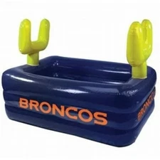 Denver Broncos NFL Football 64" X 45" X 20" Inflatable Swimming Pool
