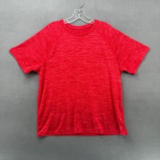 Champion T-Shirt Boys Large Heather Red Short Sleeve Crew Neck Tee