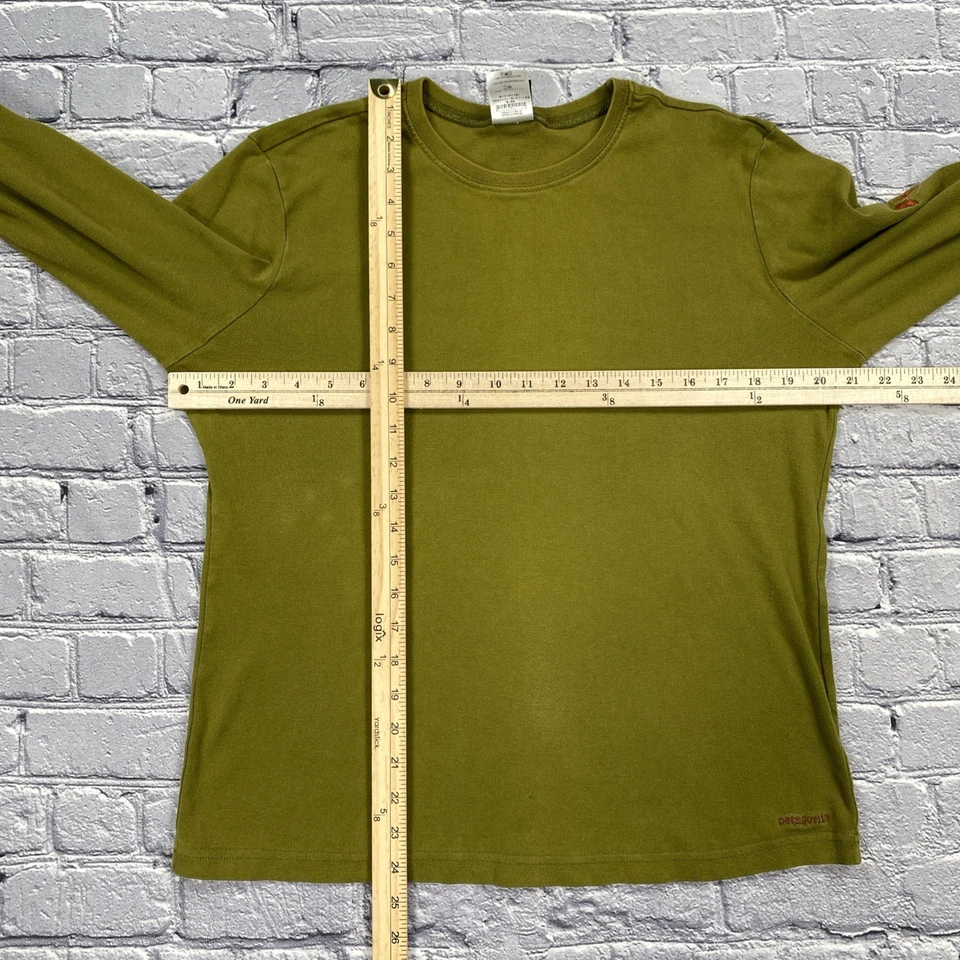 Camisa Patagonia Vintage Para Mujer XL Verde Floral Algodón Orgánico Duende Gorpcore Foto 4 de 4