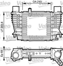 Ladeluftkühler 817999 VALEO für RENAULT NISSAN