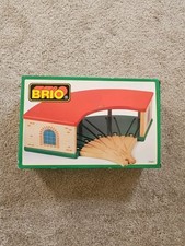 Wooden Railway Train - Genuine BRIO Vintage Roundhouse 33461 - Learning Thomas