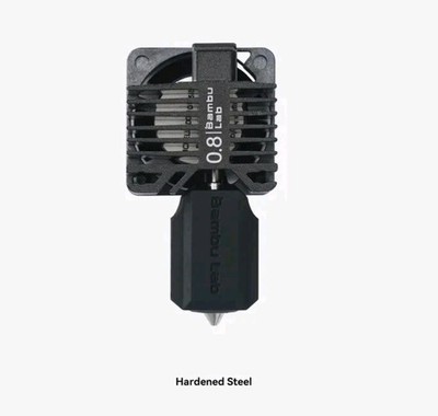 Bambu Lab Complete 0.8mm Hardened Steel Hotend For P1 Series P1P P1S - FAH003-P